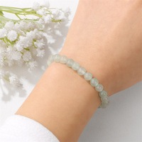 Pulsera Elástica de Cuentas de Piedra Natural de 6mm, Estilo Vintage, para Hombre y Mujer, Suministros de Joyería DIY