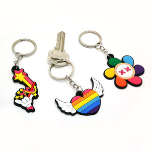 Porte-clés en gros personnalisés : Chaussures, Lunettes, Popcorn, Crème glacée, Arc-en-ciel, Pistolet, Météore, Dessins animés, Pendentifs mignons pour couples - Product Image 4