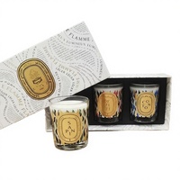 Diffuseur d'ambiance écologique classique à la lavande et au genévrier, bougie parfumée en cire de soja naturelle aux huiles essentielles végétales, avec bâtonnets.