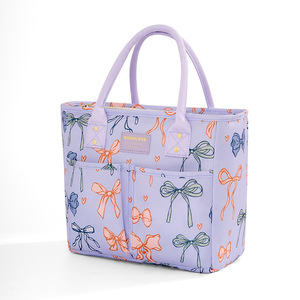 Sac à lunch isolé en aluminium souple et portable, fermeture à glissière thermique étanche, conception carrée pour les étudiants, les employés de bureau - Product Image 2