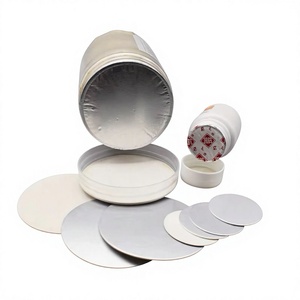 Couvercles intelligents anti-déversement en matériau composite, blancs, ronds, à fermeture lisse, recyclables pour bocaux alimentaires - Product Image 1