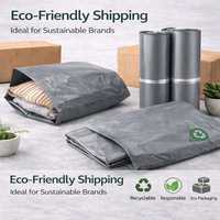 Enveloppes en polyéthylène résistantes aux déchirures pour vêtements, options de marquage personnalisé écologiques, sacs d'expédition imperméables pour l'emballage de vêtements