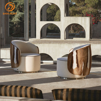 Ensemble de chaises de loisirs à imprimé léopard, meubles de salon modernes et confortables