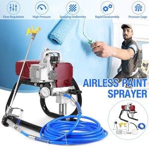Electric High Pressure Airless Sprayer 180 Mm Pattern Width 28 Oz Cup Professional Grade <b>Paint</b> Coating Equipment - Product Image 2