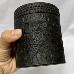 Lz Jar Cho Đổ Rỗng Thạch Món Quà Giáng Sinh Hoa Sen Dứa Matte Glass Nến Jar Bán Buôn Rỗng Với Thủy Tinh Có Nắp Đậy - Product Image 3