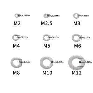 En stock – Lot de 100 rondelles plates M6 en acier inoxydable, jeu de calibres fins de verrouillage pour usage industriel, fixations et quincaillerie - Product Image 5