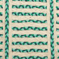 Sac de plage tressé vert pour femme, sans bandoulière, doublure en polyester, grande capacité, loisirs, vacances
