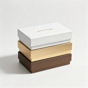 Caja <span class=keywords><strong>de</strong></span> Cartón Impresa con Logotipo Personalizado por Estampado en Caliente, Tamaño Personalizable, Tapa Extraíble, <span class=keywords><strong>para</strong></span> Regalos <span class=keywords><strong>de</strong></span> Joyería y Piedras Preciosas - Product Image 1