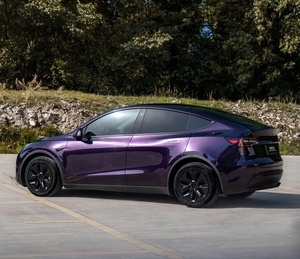 Vinilo Adhesivo TPET de 1.52*17m, Color Morado Medianoche, para Envolver Automóviles, Antiarañazos, Cambia de Color, Anti-Decoloración - Product Image 4