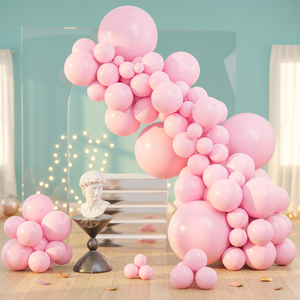 NOVISON Kit d'arche de guirlande de ballons en nouveau matériau PVC, logo personnalisé, pour décorations de fêtes, anniversaires, mariages, événements, fournitures - Product Image 3