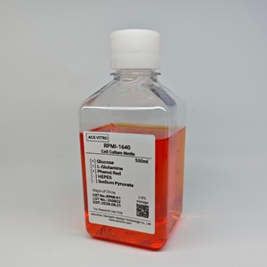 Milieu de <span class=keywords><strong>culture</strong></span> cellulaire ACE VITRO 500ml RPMI-1640 Réactifs de laboratoire L-Glutamine, Glucose, Rouge Phénolique pour cellules mammaires - Product Image 4