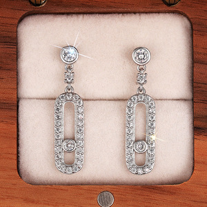 Orecchini con Micro Pavé di Zirconi per Donne, Gioielli Eleganti per Uso Quotidiano - Product Image 6
