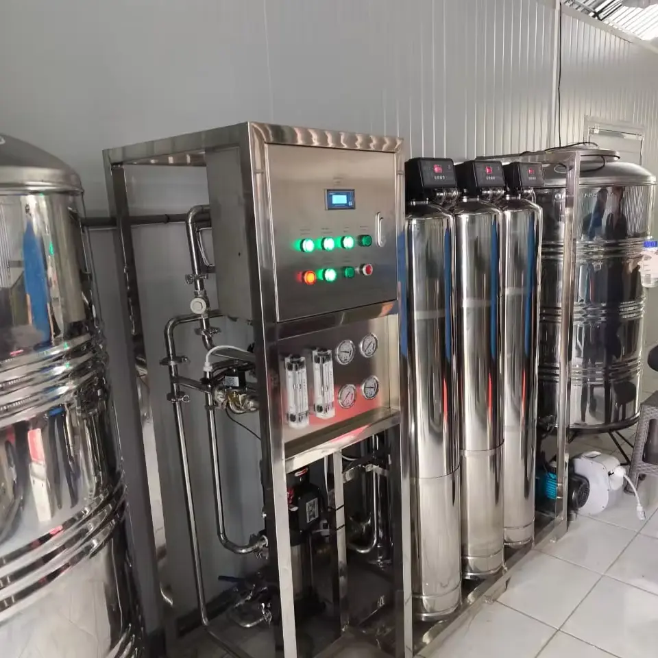 salt water packing machine 500l/h ground and tap water 500l machine to filter river water to be used for irrigation of fields