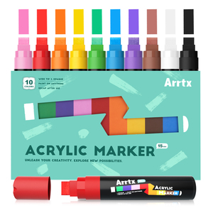 <span class=keywords><strong>Arrtx</strong></span> 10 Classic Colors AACM-0515 15mm Acrylique Jumbo Marker 25g Encre Sku:AR1100123 - Product Image 2