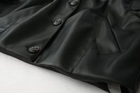 Vêtements pour femmes MYST&ZA – Nouvelle collection été 2026 : Veste courte en cuir élégante, simple et polyvalente 1966043