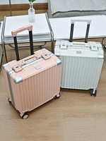 Maleta con Ruedas Giratorias de Aluminio de 18 y 20 Pulgadas, Unisex, con Candado TSA, Ruedas Silenciosas, Puerto de Carga USB, Carcasa Rígida, 4 Ruedas