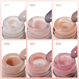 Gel de Uñas Nude Efecto Agua Líquida 2026 Nuevo Estilo Lichi Leche Melocotón Transparente Set de 6 Colores Mate Esmerilado Gel de Fototerapia para Manicura - Product Image 4