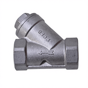 1/2--2 inç Paslanmaz Çelik 304 <span class=keywords><strong>Y</strong></span> Tipi Dişi Dişli Süzgeç Pirinç Filtre DN15-DN50 Su/Gaz/Yağ için Manuel Kontrol - Product Image 3