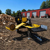 Fendeuse de bûches électrique horizontale robuste 18 tonnes, moteur X Blade, sortie de bois entièrement automatique et réglable