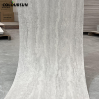 Panneau de Pierre Souple en Travertin Imperméable et Ignifuge pour Décoration Murale Extérieure et Revêtement Mural, Type Granit Artificiel