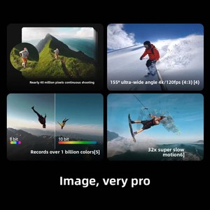 สำหรับกล้อง Action 5 Pro คุณภาพระดับ 4K เหมาะสำหรับการขี่มอเตอร์ไซค์กลางแจ้ง เดินป่า วีล็อก การเดินทาง รองรับความละเอียดสูง บันทึกวิดีโอ 4K ที่น่าทึ่ง - Product Image 5