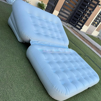 Sofá inflable plegable portátil colchón jardín canapé gonflable aufblasbares Air Bad sofá para acampar al aire libre sofá cama
