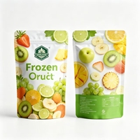 Voedselveilige plastic stand-up pouches voor verpakkingen van kant-en-klare voedingsmiddelen zoals gevriesdroogd fruit en gedroogd fruit, hersluitbaar