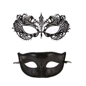 หน้ากากโลหะคู่หน้ากากแฟนซีชุดฮาโลวีนชุดมาร์ดิกราส์ชุดคอสเพลย์งานปาร์ตี้งานเต้นรำงานแต่งงานหน้ากากแสดงละคร - Product Image 1