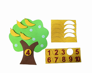 โมเดลของเล่นเสริมพัฒนาการเด็ก1ถึง10มอนเตสซอรี่,ของเล่น DIY ปริศนาสำหรับเด็กอนุบาลหนอนผลไม้แอปเปิ้ลของเล่นเพื่อการสอน - Product Image 5