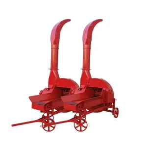 Agricultural Grass Crusher Chaff Straw Hay Cutter Animal Feed Material Cutting Corn Grain Crushing Milling Machinery