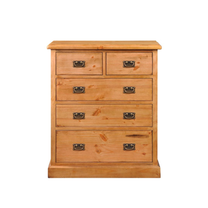 Meubles de chambre à coucher modernes en pin de Nouvelle-Zélande QUEENSLAND, design personnalisé, hauteur réglable, faible MOQ, commodes à 5 tiroirs - Product Image 4
