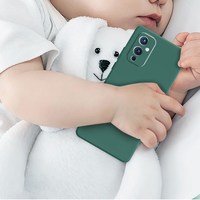Étui de téléphone portable de luxe en silicone liquide de haute qualité, coloré, écologique, antichoc pour OnePlus 9