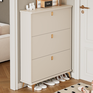 Scarpiera Salvaspazio in Legno per <span class=keywords><strong>Ingresso</strong></span> e Angoli Stretti, <span class=keywords><strong>Mobile</strong></span> Porta Scarpe Antipolvere di Grande Capacità - Product Image 4