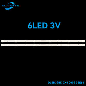 Bande de rétroéclairage de télévision LED DLED32BK 2X6 0002 32E66 32D3503V2W6C1B56012M HYS-20P 2153 JL.D32061330-296AS-M <span class=keywords><strong>PPTV</strong></span> 32V4 32C4 32C4A 32V4A - Product Image 6
