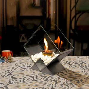 OEM/ODM Mini foyer Offre Spéciale de table tridimensionnel au bioéthanol combustible métallique foyer intérieur extérieur chauffage à flamme véritable - Product Image 4