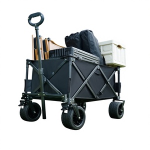 1.150L Extra <b>Large</b> Folding Camping Wagon with Deepened Bag Design Heavy Duty Picnic Wagon 150KG Capacity Gathering Foldable - Product Image 2