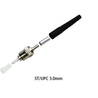 Kit de connecteurs à fibre optique Gtech ST en gros, UPC Simplex SM MM 3.0mm, composants métalliques non assemblés, certifié RoHS, pour cordon de brassage
