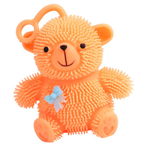 Jouet anti-stress lumineux LED en forme d'ours mignon de 10 cm, élastique et amusant, pour soulager l'anxiété, idéal pour les 5-7 ans - Product Image 5