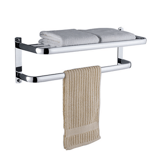 Portasciugamani da Parete in Acciaio Inox Cromato HOMEDEC, <span class=keywords><strong>Porta</strong></span> <span class=keywords><strong>Asciugamani</strong></span> Moderno di Alta Qualità per <span class=keywords><strong>Bagno</strong></span> e Cucina con Garanzia di 3 Anni - Product Image 1