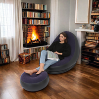 Fauteuil gonflable moderne en PVC imperméable, idéal pour le camping, le bureau et la maison (salle de séjour)