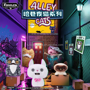 Fuggler Alley Cats 9-Inch Plush Toy Wrinkle Mcstinkles Funny Ugly Monster Stuffed Animal with Human Like Teeth Collectible Plush - Product Image 2