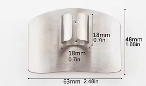 Thép không gỉ ngón tay bảo vệ Bảo vệ cắt tay bảo vệ dao cắt ngón tay công cụ bảo vệ dao nhà bếp - Product Image 5