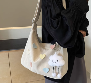 Bán Buôn Bánh Bao Túi Tùy Chỉnh Vai Sinh Viên Hàng Ngày Vải Crossbody Túi Tote Túi Cho Cô Gái - Product Image 5