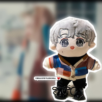 Poupée en peluche personnalisée d'idole coréenne Kpop Anime avec rembourrage en coton PP et accessoires détachables