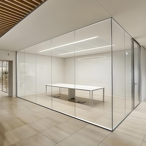 Chất lượng cao Frameless Tempered Glass phân vùng cho cách âm văn phòng đơn vị cho Mall bệnh viện showroom tường Bảng điều chỉnh thiết kế - Product Image 1