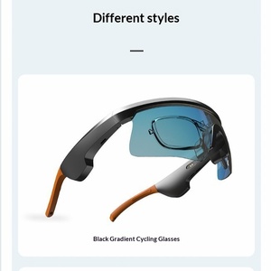 Lunettes de sport de traduction IA transfrontalière HT E20 avec écran OLED pour appels, musique et navigation vocale - Product Image 2