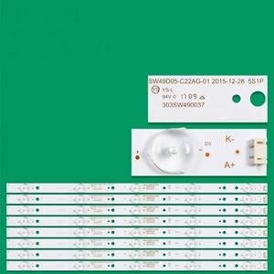Bandes lumineuses de rétroéclairage TV HX-NO.1119 5800-W49003-0P00 SW49D05-C22AG-01 pour 49L3650VM Bande lumineuse LED de rétroéclairage pour TV - Product Image 2