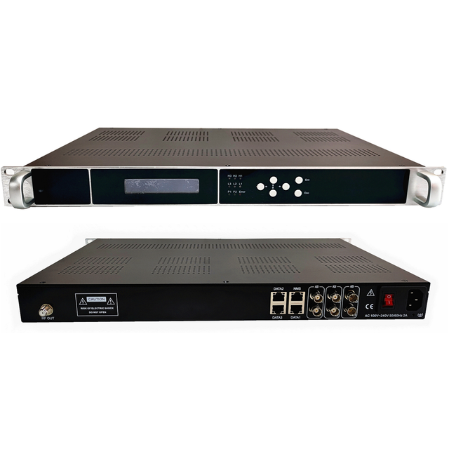 16RF Output IP to Isdbt Modulator Digital IPTV to ISDBT IP/ASI to 16 Carriers Non-adjacent Rf ISDB-T Modulator (DVB-T Optional)