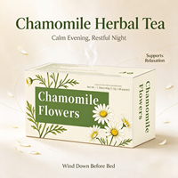 Sachets de thé aux fleurs de camomille pure, directement de l'usine, 45g, 30 paquets, tisane apaisante et relaxante pour le soir et l'heure du coucher, vente en gros