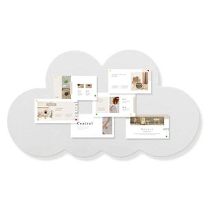 Autocollants muraux en feutre en forme <span class=keywords><strong>de</strong></span> nuage, d'oiseau, <span class=keywords><strong>de</strong></span> cerf, d'arbre <span class=keywords><strong>de</strong></span> Noël, écologiques, non toxiques et insonorisants, décoration murale DIY pour chambre d'enfant - Product Image 4